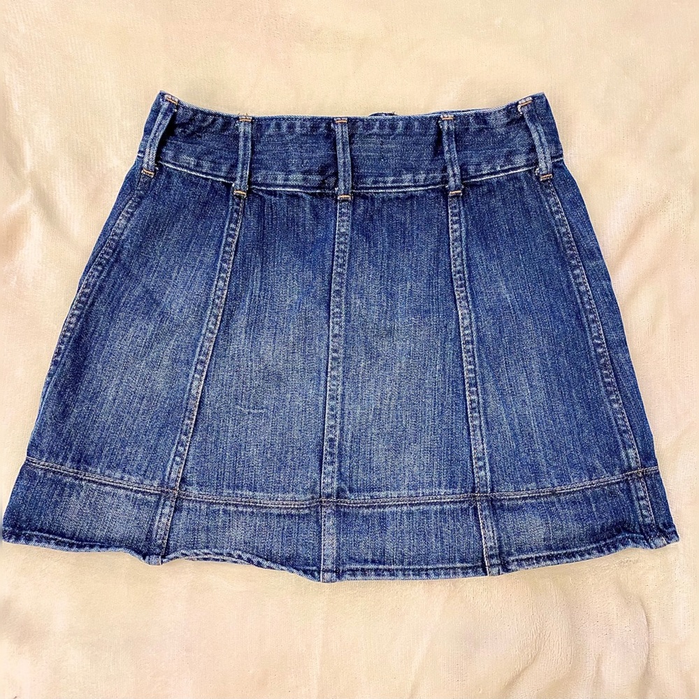 Abercrombie & Fitch Blue Denim Mini Skirt Size 2/XS - Picture 2 of 7